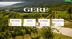 Desktop Screenshot of gere.hu